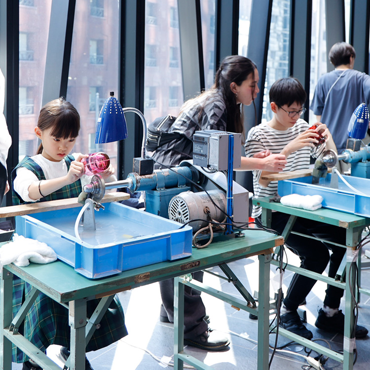 江戸切子カット体験ワークショップ4